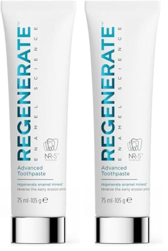Regenerate ENAMEL SCIENCE Regenerate Dentifricio Avanzato per rigenerare lo smalto dentale, consistenza ricca, aroma menta, 75ml (Confezione da 2)