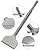 Firecore FS18310 SDS Plus 3-in Wide Cranked Angled Bent Tile Removal Chisel (3”X10”)