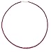 Produktbild Rubin Schmuck (Halskette) Rubin Kette Rubin Linsen facettiert Größe ca. 3 mm bis 4 mm Verschluss 925er Sterling-Silber Modellnummer 1591