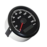 ELING uniwersalny MPH GPS prędkościomierz kilometr 160 MPH do samochodów motocyklowych ciągników ciężarówek z podświetleniem 85 mm 12 V/24 V