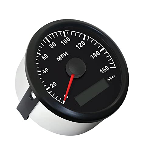 Eling Universal Mph Gps Speedometer Odometer Kit 160Mph Speed Gauge For Car Motorcycle Tractor Truck With Backlight 85Mm 12V 24V Replacement Speedo #TOP6