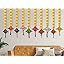 Multicolour Kite Tassel Hangings - Pack of 10