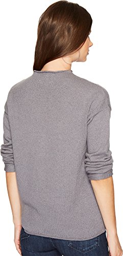 Kensie Women's Acrylic Knit Mockneck Sweater, Metal, S #TOP2