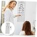 NAMOARLY 1set Standard Visual Eye Exam Chart Easy Use Eye Testing Poster for Home School and Clinic Suitable for All Ages for Monitoring