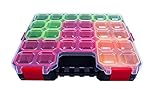 Einsetzbar ist die Sortierbox zb als Schraubenbox, für die Schmuckaufbewahrung,Schrauben Aufbewahrung, als Perlenbox, für die KFZ Werkstatt, für Hobby Bastler, als Angelbox, als Schraubenkoffer, für den Elektriker usw. Aufgrund seiner Robustheit ist der Sortimentskoffer ebenso für die Baustelle / Monteure, oder für den Einsatz in der Industrie und im Handel bestens geeignet