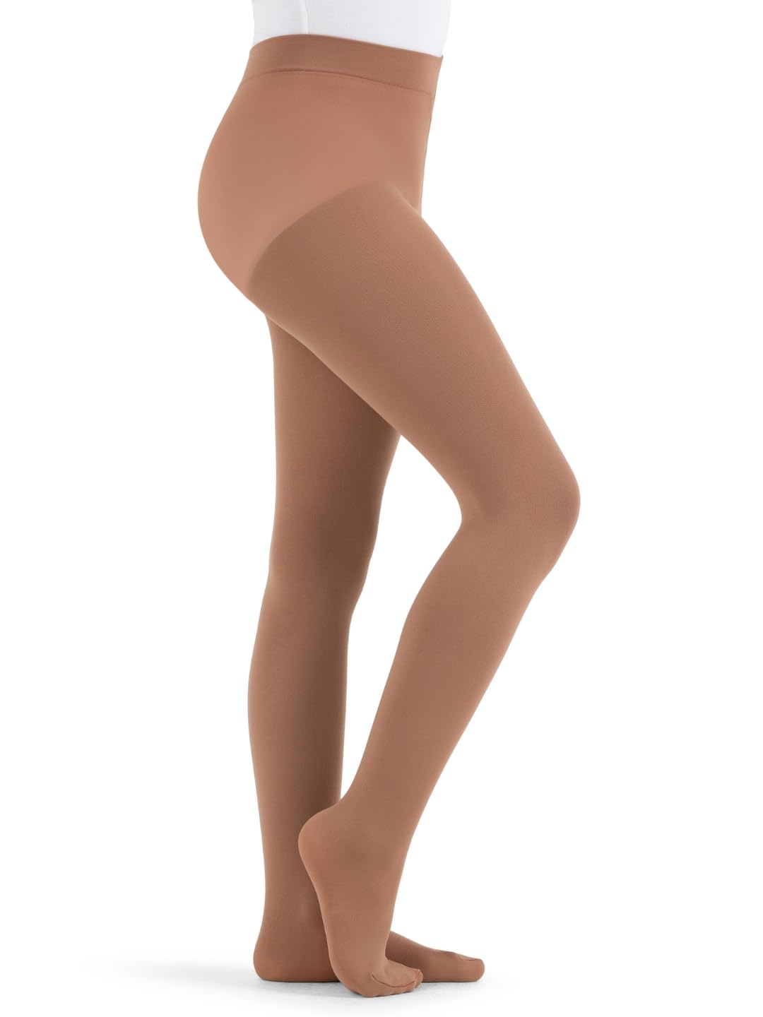 Capezio Little Girls' Ultra Soft Self Knit Waistband Footed Tight
