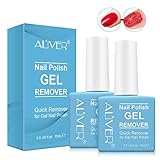 Magic Nail Polish Remover, Professional Nail Gel Polish Remover, In 3 mins Quickly Removes Soak-Off Gel Polish UV Art Nail Lacquer, 2pack [Don't Hurt Nails]