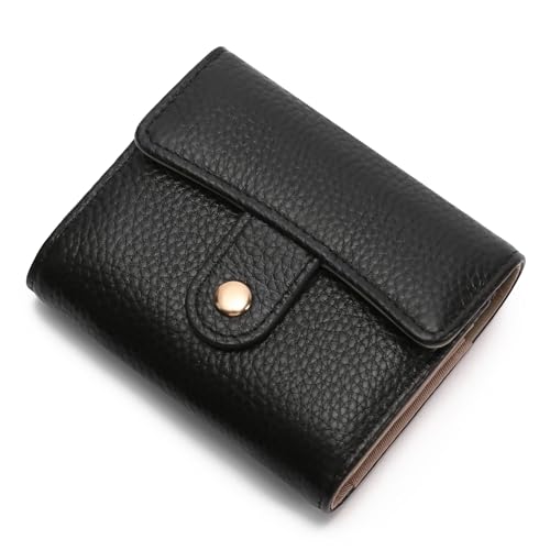 Image of GOIACII Women's Credit Card Holder RFID Blocking Genuine Leather Black