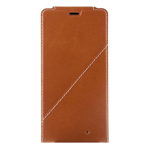 Étui de protection pour Microsoft Lumia 950 XL cuir véritable marron QI