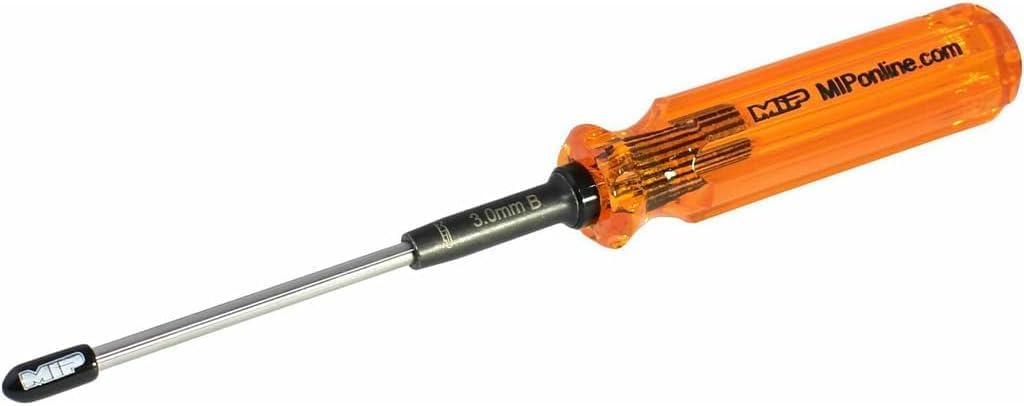 MIP Metric Hex Screw Driver RC Tools Kit Hexagon Screwdriver for Traxxas Arrma Axial Losi Redcat RC Quadcopter Helicopter FPV Racing Drone Models (3.0mm - Ball End)