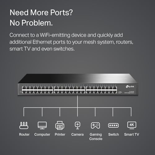 TP Link TL SG1048 Port 19 Rack Gigabit Switch Lot de 2 - vue 7