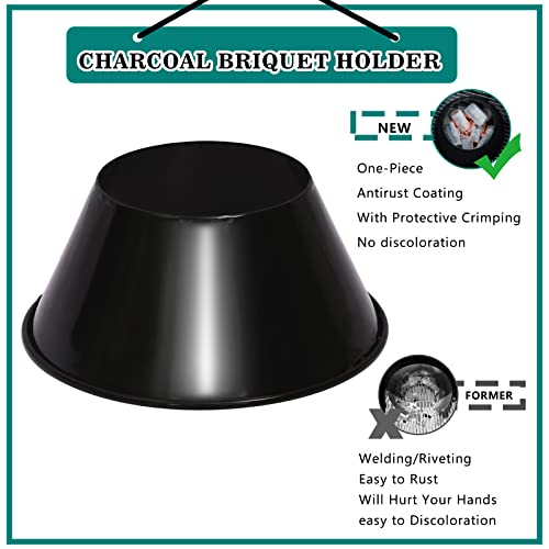 Kamaster One-Piece Bbq Whirlpool Without Welding For Weber Kettle 18.5",22.5",26.75" Wsm Smoker,Charcoal Briquet Holder Fit L/Xl Big Green Egg,Kamad Joe,Uds.enamel Coating Rust Resistant And Durable #TOP1