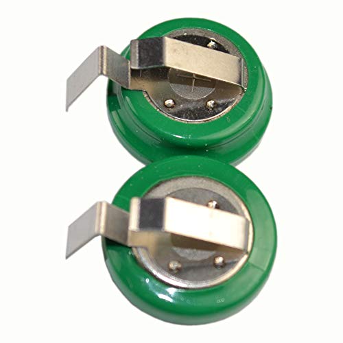 Batería de respaldo HQRP 2.4V 80mAh Ni-MH recargable miniatura 3