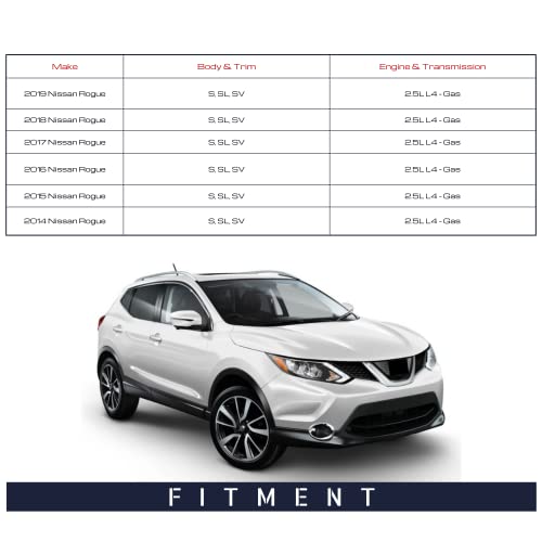 Spieg Ni1321271 Passenger Side Mirror Replacement For Nissan Rogue 2014-2019 Heated Turn Signal Light Camera Power Folding Paint To Match White 13Pin (Rh) #TOP7