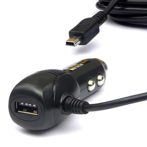 Car Dash Cam Power Lead Mini With USB 3.5m Wire Long DC 2A USB Charging Cable Universal Power Supply Adapter 12V to 5V with Short Circuit For Dash Cam GPS Navigation DVR