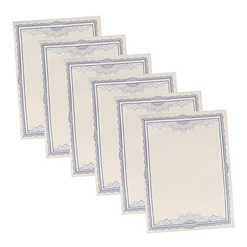 STOBOK 10pcs Certificate Core Blue Cardstock Refillable Pen Award