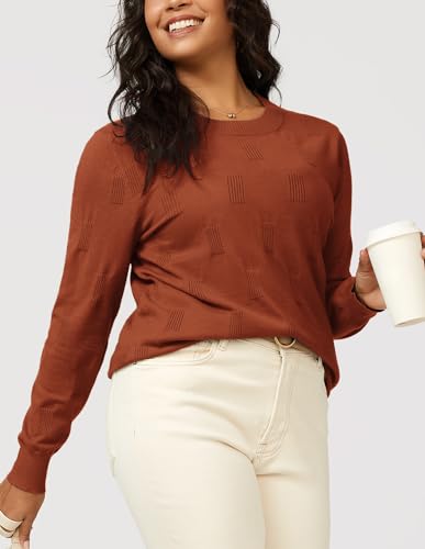 Image of Arach&Cloz Women's Soft Knit Sweater Fall Dressy Casual Pullover Tops