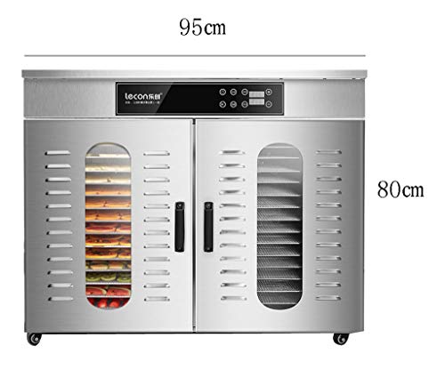 Haushaltsnahrungsmittelkonservierungsmaschine Trockner für Speisen, Edelstahlgehäuse mit einstellbarer Temperatur von 30… – Bild 3