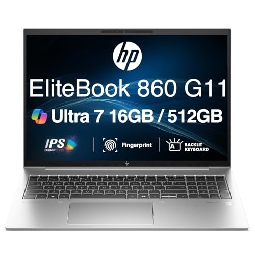 HP EliteBook 860 G11 Copilot+ �r�W�l�X�m�[�g�p�\�R�� 16�C���` IPS FHD+ �f�B�X�v���C (Intel Ultra 7 165U - vPro�e�N�m���W�[�A16GB DDR5�A512GB SSD�A�o�b�N���C�g�t��KB�A
