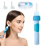 Extracteur De Cérumen Kit D'élimination Du Cérumen Nettoyeur D'oreilles Électrique Aspirateur Pour en-fants Et Adultes Appareil De Nettoyage Des Oreilles Outil D'élimination Du Cérumen (a)