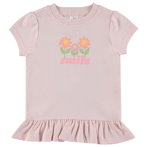 Image of Cudlie 5-Pack Toddler /Baby Girl Short Sleeve Tops - Premium Quality Shirt Tops for Lightweight Comfort and Style.