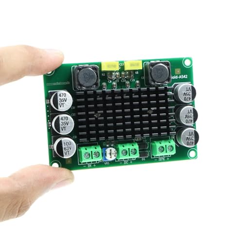 Image of Gold A542 TPA3116 100W Mono Audio Amplifier Board - High-Power Class D Amp Module - DC 5V-24V Input - Compact & Efficient for DIY Speakers, Home Audio, Subwoofer & Car Amplification