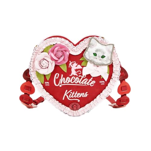 Sac à bandoulière en forme de coeur Vendula London Chocolate