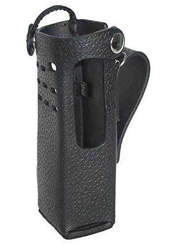 Leather Carry Case for Motorola APX 7000 Short Battery Two Way Radio - with Fixed Belt Loop (Full Display)