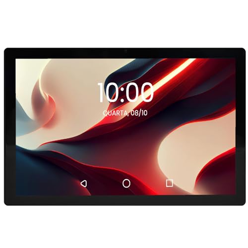 Tablet 10.1" 256GB/ 8GB RAM Bateria 6000mAh, Processador Octa Core, Câmera Traseira 13MP Dual Chip com Capa e Teclado para Trabalho e Estudos (Preto) - Imagem 4