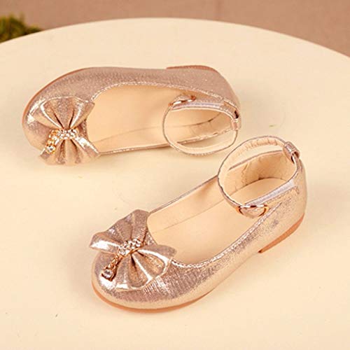 Kids Dress Shoes-Mary Jane Shoes for Little Girls, Princess Wedding Party Flower Girl School Shoes Low Heel2