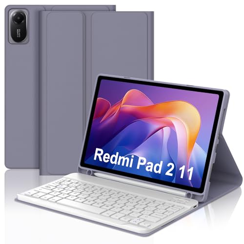 Teclado Bluetooth Extraíble Magnético y Funda Redmi Pad 2 11 Pulgadas