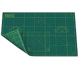 Shiny Merry Tapis de découpe auto-cicatrisant A1 - Double face, 5 plis - 61 x 91 cm, pour couture, artisanat, matelassage, projets de scrapbooking (vert/vert)