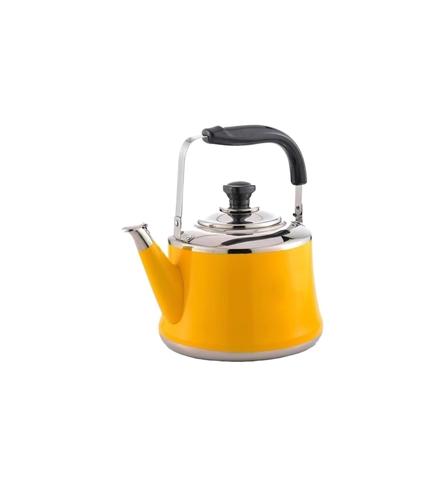 FGJsfhrDTU With Heat Resistant Handle Coffee Water Kettle Stainless Steel Teapot for Stove Top(4l)