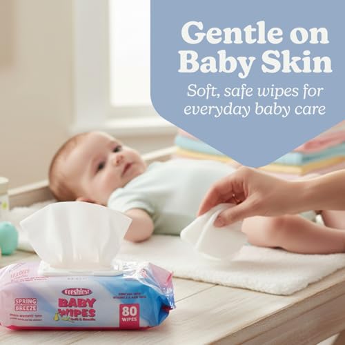 Ultimate White Baby Wipes Freshies with Lids - (Pack of 80) - Luxurious... - Image 3
