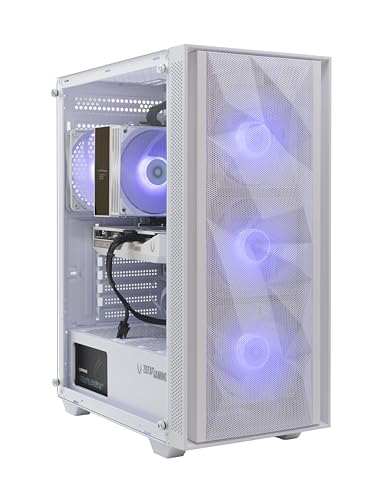 Image of ZOTAC MEK Gaming PC Desktop, NVIDIA GeForce RTX 5060 8GB GDDR7, AMD Ryzen 5 9600X Up to 5.4GHz, 16GB DDR5, 1TB NVMe SSD, 650W 80+ Gold PSU, WiFi 6E, Bluetooth 5.3, Windows 11 Home, White