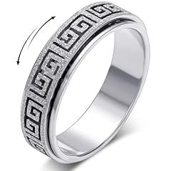 Greek Key Ring_Silver