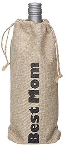 Cosy & Trendy Wijntasje 'Best Mom' 15xh30cm (Set Van 12)