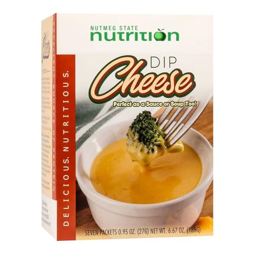 Nutmeg State Nutrition – High Protein Instant Soup Mix, Low Calorie, Low Fat, Low Carb, Ideal Protein Compatible, 7 Servings Per Box (Cheese Dip)