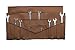 Bull Tools BT 1608 Dyed 100% Cotton 15 Oz. Heavy Weight Duck Canvas Wrench & Tool Roll Pouch Bag 22+4 Pocket Cinnamon Brown