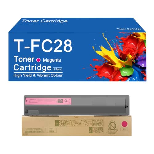 Image of SEMTGJ T-FC28 Toner Cartridge Replacement T-FC28-K/C/M/Y for Toshiba e-Studio 2820C 2830C 3520C 3530C 4520C Printer,TFC28-Magenta