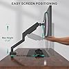 WALI Single Monitor Mount for 13-34 inch Screens, Adjustable Gas Spring Single Monitors Arm, Regular Screen up to 32 inch, 26.4lbs, Computer Monitor Stand for Desk, VESA 75/100mm (GSMP001N), Black #5