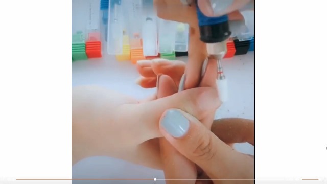 XUBX Elektrische Nagelfräser, Professionell Elektrisch Nagelfeile, Maniküre Pediküre Set für Acryl Gele Kallus Entfernen… – Bild 8