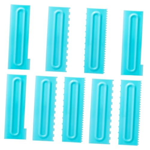 UKCOCO 9pièces Lisseur à Glaçage Lisseur à Fondant pour Fondant Outils pour Bords De Crème Grattoir à Gâteau