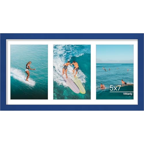 Vittanly 8x16 Collage Picture Frame for Wall Mounting, Royal Blue
