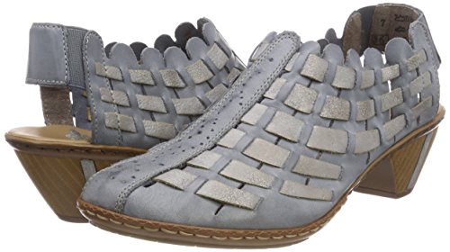 Rieker New Women's Sina 78 Pumps Blue Combination 39 #TOP6