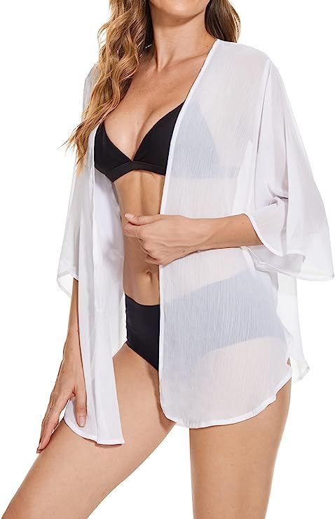Swim Cover up Sheer Kimono Cardigans Bathing Suit Summer Cover Ups | Beach Wear | Free Size