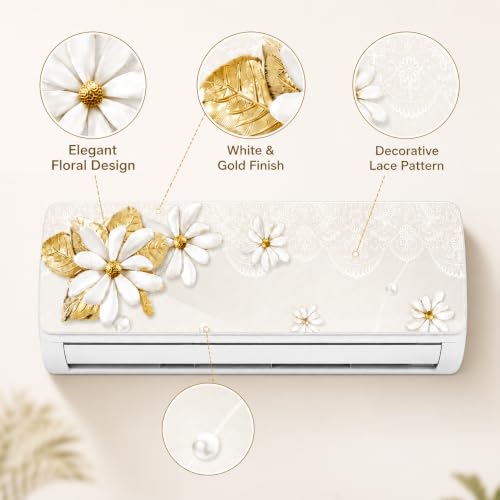 Image of DreamKraft Decorative Flower AC Sticker, Multicolor, 30cm x 91cm | PVC Vinyl, For Home Decor, For Kid's Room, For Office Decor