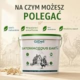 GiDeli Ziemia okrzemkowa 10 kg w wiaderku – ziemia okrzemkowa dla kur i ogrodu – amorficzny proszek krzemianowy ze skamieniałych okrzemek, wysoka absorpcja