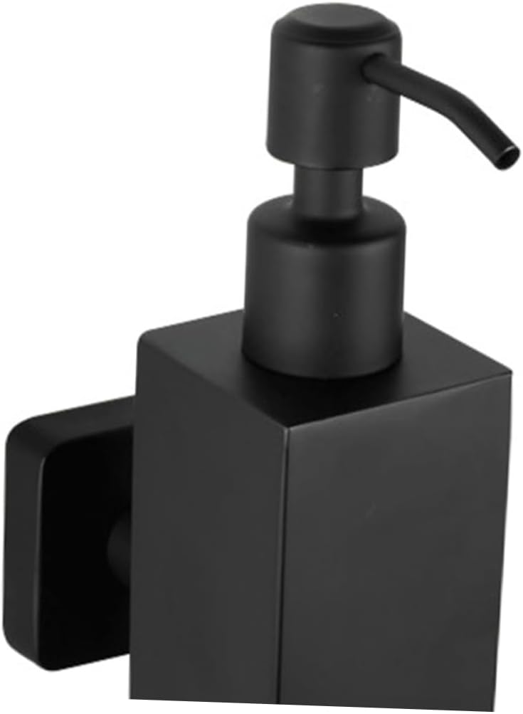 Stainless Steel Liquid Soap Dispenser Wall Mounted Manual Pump for Bathroom and Kitchen Lotion Dispenser Easy Installation Suitable for Home and Hotel