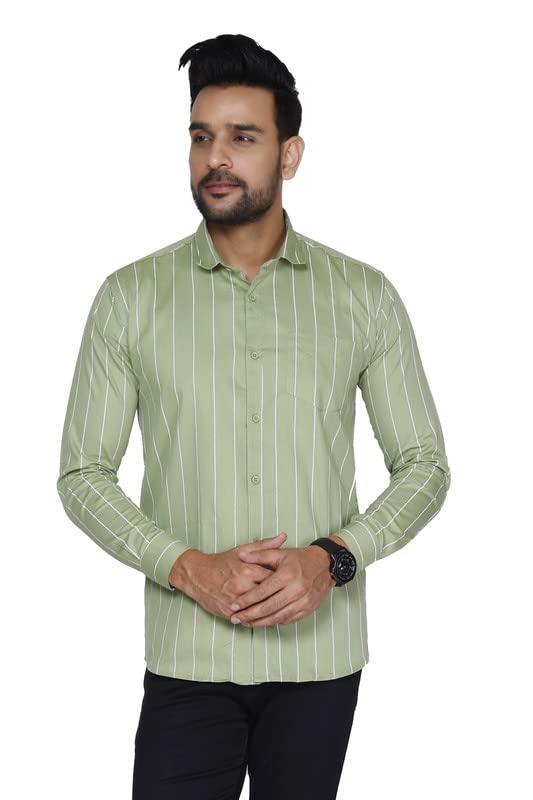 Image of Pure Cotton Solid Slim Fit Semi Casual Shirt for Men's & Boy's (Pack of 1)